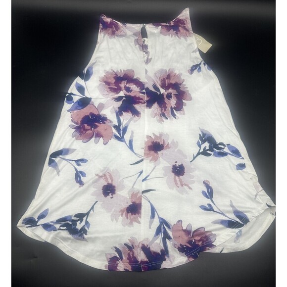 Maurice’s Women’s PINK & PURPLE Floral Rayon Blend Cami SZ X Small NEW - Picture 7 of 8